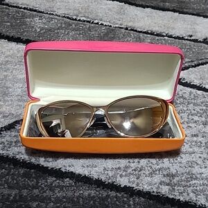 KATE SPADE ♠️ NEW YORK GOLD CAT EYE SUNGLASSES & CASE